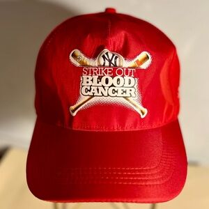 NY YANKEES Strike Out Blood Cancer COTY CARES Cap Hat NWT Limited Rare 2012
